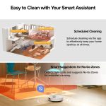 roborock Q7 M5+ Robot Vacuum and Mop, Upgraded from Q5 Max+, Up to 7-9 Weeks Self-Empty, 10000Pa Suction, Dual Anti-Tangle System for Pet Hair & Carpet, PreciSense LiDAR Navigation, App Control, White - Image 4