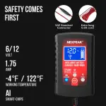 2-Pack Smart Fully Automatic 6V 12V Battery Charger Maintainer for Car, Marine, Motorcycle, Lawn Mower - Image 5