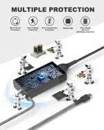 STJJNNWI 65W USB Type C Laptop Charger Compatible with HP Envy x360, EliteBook 840, Spectre x360, Zbook Firefly, Omnibook, ProBook, Chromebook, Elite x2 USBC Computer AC Power Cord - Image 4