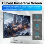 ALNERUZL All-in-One Desktop Computer PC, 24” FHD Curved Display Monitor I3-8100T Quad-Core Processor 16GB RAM 512GB SSD Desktop, WiFi Bluetooth Keyboard & Mouse for Home Business Office Gaming - Image 5