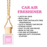 COOLGIRLCANDLES Pistachio Salted Caramel Hanging Car Air Freshener and Essential Oil Diffuser - Automobile Aromatherapy Diffuser Bottle - Image 3