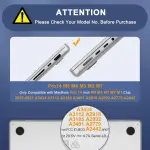 MOSISO Compatible with MacBook Pro 14 inch Case 2025 2024 2023 2022 2021 M5 M4 M3 M2 M1 A3434 A3112 A3185 A3401 A2918 A2992 A2779 A2442, Hard Shell&Keyboard Cover&Screen Film&Pouch,Transparent - Image 6