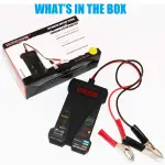 MOTOPOWER MP0514A 12V Digital Car Battery Tester Voltmeter and Charging System Analyzer with LCD Display and LED Indication - Black Rubber Paint - Image 2