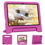 COLORROOM 2026 Upgraded Android 15 Tablet, 10inch Kids Tablet, Octa-core CPU, 10GB+64GB+1TB Expand Tablets for Kids with Kids Space, Parental Control, 6000mAh Big Battery,Touchscreen Tableta,Pink