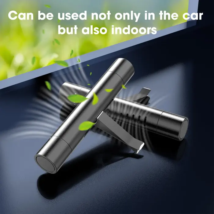 EORRZZY 2 Packs Custom Car Air Freshener Diffuser Vent Clips for Car Decoration Accessories with 12 Refill Sticks for Cars, Office, Kitchen, Bathroom, Pet Houses, Basic Refillable Kit - Image 2