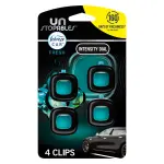 Febreze Car Air Freshener, Odor-Fighting Automotive Vent Clip, Scented Car Accessories, Long Lasting for Strong Odors, Unique Stocking Stuffer, Unstopables Fresh Scent, .07 fl oz, 4 Count