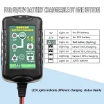 6V 12V Battery Charger 1.5A Automatic Battery maintainer trickle Battery Charger Smart Float Charger for auto car Motorcycle Lawn Mower Boat Motorcycle Snowmobile - Image 9
