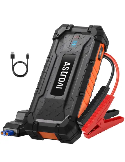 AstroAI S8 Ultra 4000A Car Jump Starter, Jump Box up to All Gas Engines & 12L Diesel, 12V Portable Power Bank with USB/Type-C Ports, 3 Modes LED Flashlight, Auto Battery Booster with Jumper Cable