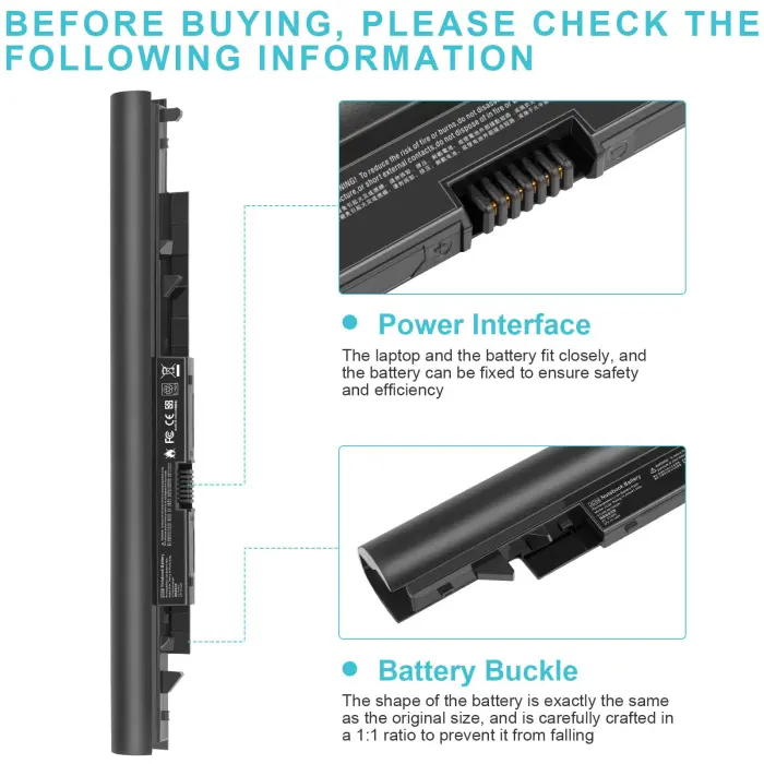 919700-850 Laptop Battery for HP Spare 919681-221 919682-121 919682-421 919682-831 919701-850 JC03 JC04 15-BS000 15-BW000 15-bs0xx 15-BS113DX 15-BS013DX 15-BS015DX 15-BS115DX 15-BS060WM 15-BS070WM - Image 6