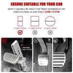 Auto Anti-Theft Car Brake Clutch Lock Safety Tool，Stainless Steel Auto Car Clutch Brake Security Protection Tool,Throttle Pedal Lock with 3 Keys - Image 5