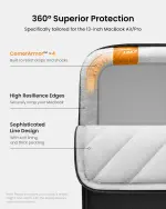 tomtoc 360° Protective Laptop Sleeve for 13-inch New MacBook Air M4/A3240 2025, M3/A3113, M2/A2681 M1/A2337 A2179 A1932, 13-inch MacBook Pro M2/A2686 M1/A2338, Water-Resistant Computer Case Bag - Image 7