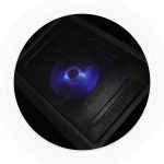 Kisangel Silent Laptop Cooling Pad with Ultra-Thin Design Large Ventilation Area Quiet Fan for Efficient Heat Dissipation Computer Accessory Compatible with Gaming Laptops and Notebooks - Image 3