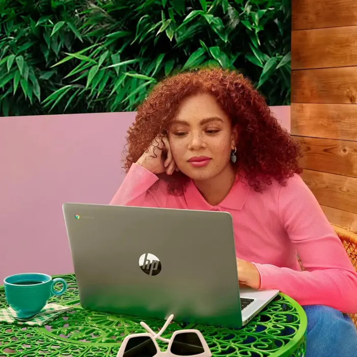 HP Chromebook 14 Laptop (14" Anti-glare, Intel 4-Core Celeron N4120, 4GB RAM, 128GB Storage (64GB+64GB SD)) for Home & Student, Lightweight, 14-Hr Battery Life, Webcam, Wi-Fi, IST HUB, Chrome OS, Grey - Image 3