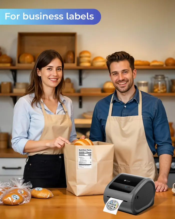 Phomemo Ethernet Thermal Label Printer 4x6, Bluetooth Shipping label printer for Small Business, Home, Office, 300DPI Wireless Thermal Printers Support Ethernet/Bluetooth/USB, Amazon, Ebay, Etsy, USPS - Image 8