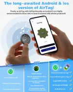Air Tags for Android,Air Tags-4 Pack Android,Air Tracker Tags with 4 Case,2 Year Battery Life,Google & Apple Find Trackers for Google'S Find Hub App & Apple Find My,IP65 Waterproof Luggage Tracker - Image 7