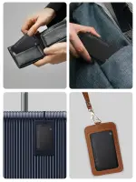 Lmrbelec Wallet Tracker Card for Apple & Android, Find My Credit Card Tracker for Wallet, Luggage, Passport, Rechargeable Tracking Card Works with Apple Find My & Google's Find Hub (Black, 1 Pack) - Image 2