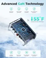 Amasuki SparkleCore 140W MAX USB C Charger,4-Port Fast Charging Block PD3.1 GaN Travel Essentials Laptop Charger for Apple MacBook Air/Pro,iPhone 17/16,iPad Pro,Samsung,Pixel,DJI,6.6ft USB C Cable - Image 6