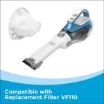 BLACK+DECKER dustbuster AdvancedClean Handheld Vacuum Cordless, Compact Home and Car Vacuum with Crevice Tool ,Rotating Nozzle and Charging Station, Large Dust Bowl (CHV1410L) - Image 9