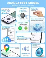 Air Tags for Android,Air Tags-4 Pack Android,Air Tracker Tags with 4 Case,2 Year Battery Life,Google & Apple Find Trackers for Google'S Find Hub App & Apple Find My,IP65 Waterproof Luggage Tracker - Image 6