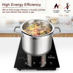 Duxtop Built-in Induction Cooktop, Portable Countertop Burner, Sensor Touch Induction Burner, 170-Minute Timer, Safety Lock, 1800W BT-200T1/8600BI - Image 6