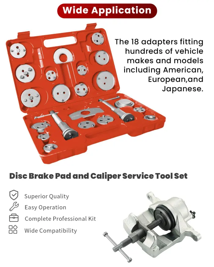 ATPEAM Brake Caliper Compression Tool 25PCS Caliper Compressor Kit Universal Brake Adjusting Tools - Image 5