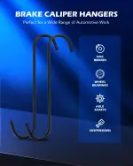 Orion Motor Tech 24pc Brake Caliper Compression Tool Set, Heavy Duty Brake Piston Compressor Tool and Wind Back Tool Kit for Brake Pad Replacement, Universal Disc Brake Caliper Tool Set with Blue Case - Image 3