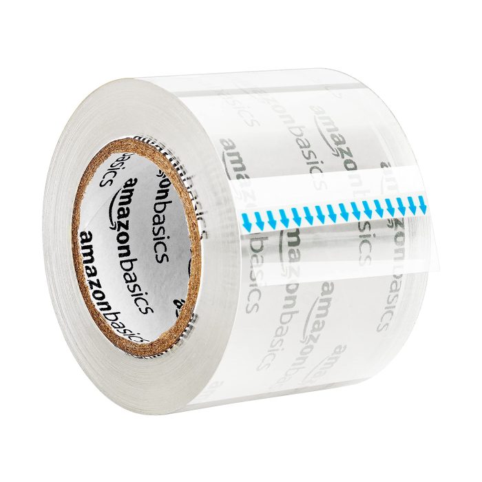 Amazon Basics Heavy Duty Packaging Tape with Dispenser for Shipping, Moving and Storing, 1.88" x 22.2 yds, 6-Pack, 4.33 x 2.64 x 2.36 in - Image 3