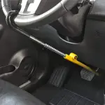KAYCENTOP Car Steering Wheel to Brake Pedal Lock Auto Security Product Anti-Theft Lock Device Bright Yellow Universal - Image 2