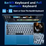 SGIN 15.6 Inch Laptop Computer, Win 11 Laptops with 16GB RAM 1024GB SSD, Core i3 CPU(Up to 3.9GHz), Backlit Keyboard, 53.2WH Battery, WiFi 6, IPS FHD Display, 180° Viewing, HDMI, Type-C - Image 6