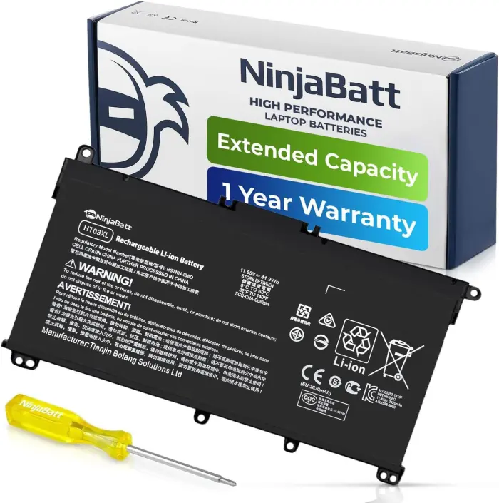 NinjaBatt HT03XL Battery for HP L11119-855 HW03XL Pavilion 15-DB Series14M-DH0003DX 14M-DH1003DX 15T-CS200 15-DY0013DX 15-DY1023DX 15-DY1751MS 15-CS3073CL - Image 1