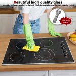 Noxton 30 Inch 4 Burners Electric Cooktop, Built-in 30" Radiant Electric Ceramic Stove Top with Glass Protection Metal Frame,Knob Control, Hot Surface Indicator, 220-240v, No Plug, Hard Wire - Image 3