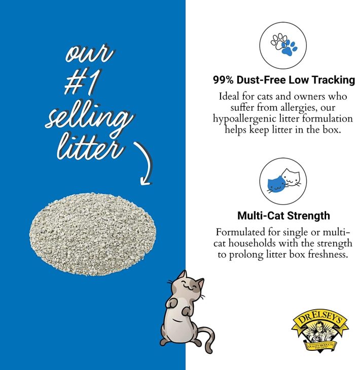Dr. Elsey's Ultra UnScented Clumping Clay Cat Litter 40 lb. Bag - Image 4
