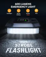 YaberAuto 12-in-1 Jump Starter with Air Compressor 8000A 160PSI 65W Charging, Portable Car Battery Jump Starter (All Gas/12L Diesel) Jump Box Car Battery Jumper Starter Portable Jumper Cables, 160W DC - Image 3