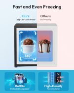 EUHOMY 1.1 Cubic Feet Mini Freezer, Countertop, Single Door Compact Upright Freezer with Reversible Door, Removable Shelves, Small freezer for Home/Dorms/Apartment/Office, New Black - Image 7