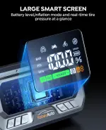 YaberAuto 12-in-1 Jump Starter with Air Compressor 8000A 160PSI 65W Charging, Portable Car Battery Jump Starter (All Gas/12L Diesel) Jump Box Car Battery Jumper Starter Portable Jumper Cables, 160W DC - Image 2