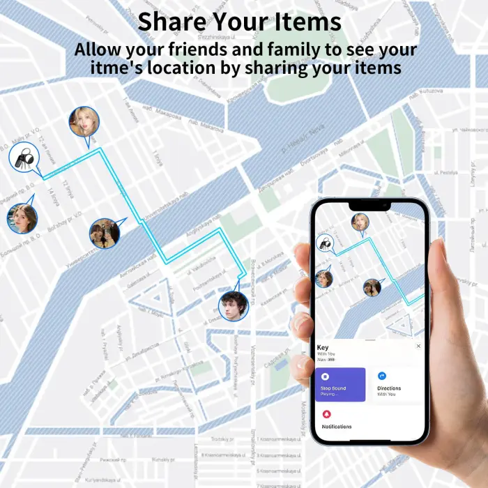 2 Pack GPS Tracker for Vehicles Work with Find My (iOS Only) Real Time Mini Car tracker Item Finder Global Coverage Tracking Devices for Cars Hidden No Monthly Fee or Subscription No SIM Card Required - Image 3