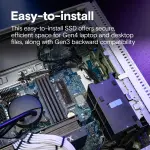 Crucial P310 500GB SSD, PCIe Gen4 NVMe M.2 2280, Up to 6,600MB/s, for Laptop, Desktop (PC), & Handheld Gaming Consoles, Includes Acronis Data Recovery Software, Solid State Drive - CT500P310SSD801 - Image 3