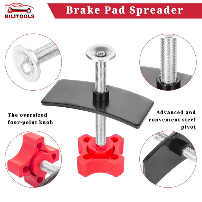 BILITOOLS Brake Pad Spreader, Disc Brake Caliper Compression Tool Caliper Piston Compressor Spreader Tool - Image 6