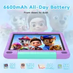 SHARECLOUD 10 inch Kids Tablet, Android Tablet for Kids, 24GB RAM 64GB ROM, 1TB Expandable, with EVA Case, Parental Control, 6600mAh Battery, Dual Camera, BT5.4, WiFi 6, Gift (Purple) - Image 3