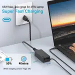 Laptop Charger for Lenovo ThinkPad Yoga Chromebook IdeaPad X1 Carbon X13 T16 T14 E16 E14 T480 T590 730 C940 13 15 500e 300e, Universal 65W 45W USB C Type C Power Adapter for HP Dell, Original Quality - Image 6