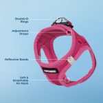 Best Pet Supplies Voyager Step-in Air Harness - All Weather Mesh, Reflective, No Pull Harness for Dogs, Cats - Secure with Hook & Loop Fastener, Buckle, Double D-Rings - Fuchsia, S - Image 7