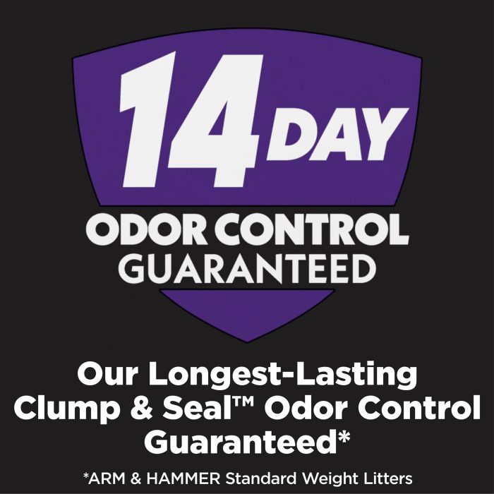 ARM & HAMMER Clump & Seal SLIDE Platinum Multi-Cat Clumping Cat Litter, 14-Day Odor Control, EZ Clean Technology, 18 lbs – No Scrubbing, Powerful Odor Eliminator - Image 11