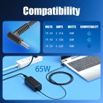 LVJIAYNIUBI 65W 45W 4.5x3.0 mm Smart Blue Tip AC Laptop Charger Replacement for HP Pavilion x360 13 14 15 17, Envy x360 13 15, Chromebook Probook Elitebook Zbook Stream Series Computer Power Adapter - Image 6