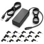 QFA 90W Universal Laptop Charger AC Adapter Compatible with Lenovo HP Dell Acer Asus Samsung IBM Sony Fujitsu Gateway Notebook Ultrabook Chromebook Computer Charger Power Supply Cord with 15 Tips