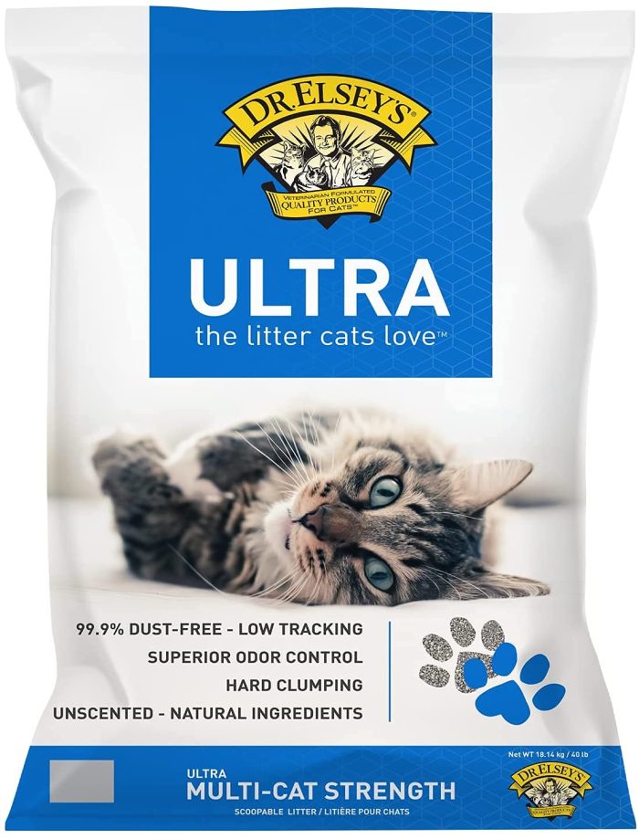 Dr. Elsey's Ultra UnScented Clumping Clay Cat Litter 40 lb. Bag - Image 1