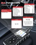 XIAUODO OBD2 Scanner Car Code Reader Support Voltage Test Plug and Play Fixd Car CAN Diagnostic Scan Tool Read and Clear Engine Error Codes for All OBDII Protocol Vehicles Since 1996（Black） - Image 4