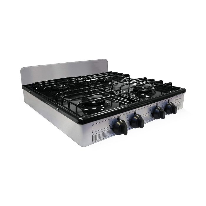 71hkDreY-XL Koblenz PSK-400S 4 Portable Porcelain Cover and Four 16,000 BTU Burners, Stainless Steel Stove for Propane Gas, Silver - Image 1