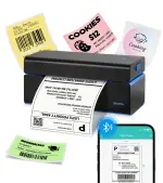 ORGSTA Bluetooth Thermal Shipping Label Printer T001-Plus Wireless 4x6 Shipping Label Printer for Small Business Support Android iPhone & Windows Widely Used for Amazon, Ebay, Shopify, Etsy, USPS