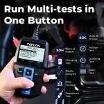 TOPDON BT100 Car Battery Tester 12V Load Tester, 100-2000 CCA Automotive Alternator Tester Digital Auto Battery Analyzer Charging Cranking System Tester for Car Truck Motorcycle ATV SUV Boat Yacht - Image 8