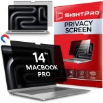 SightPro Magnetic Privacy Screen for MacBook Pro 14 Inch (2021-2025, M1-M5, Pro, Max) Patented Removable Laptop Privacy Filter Shield and Protector